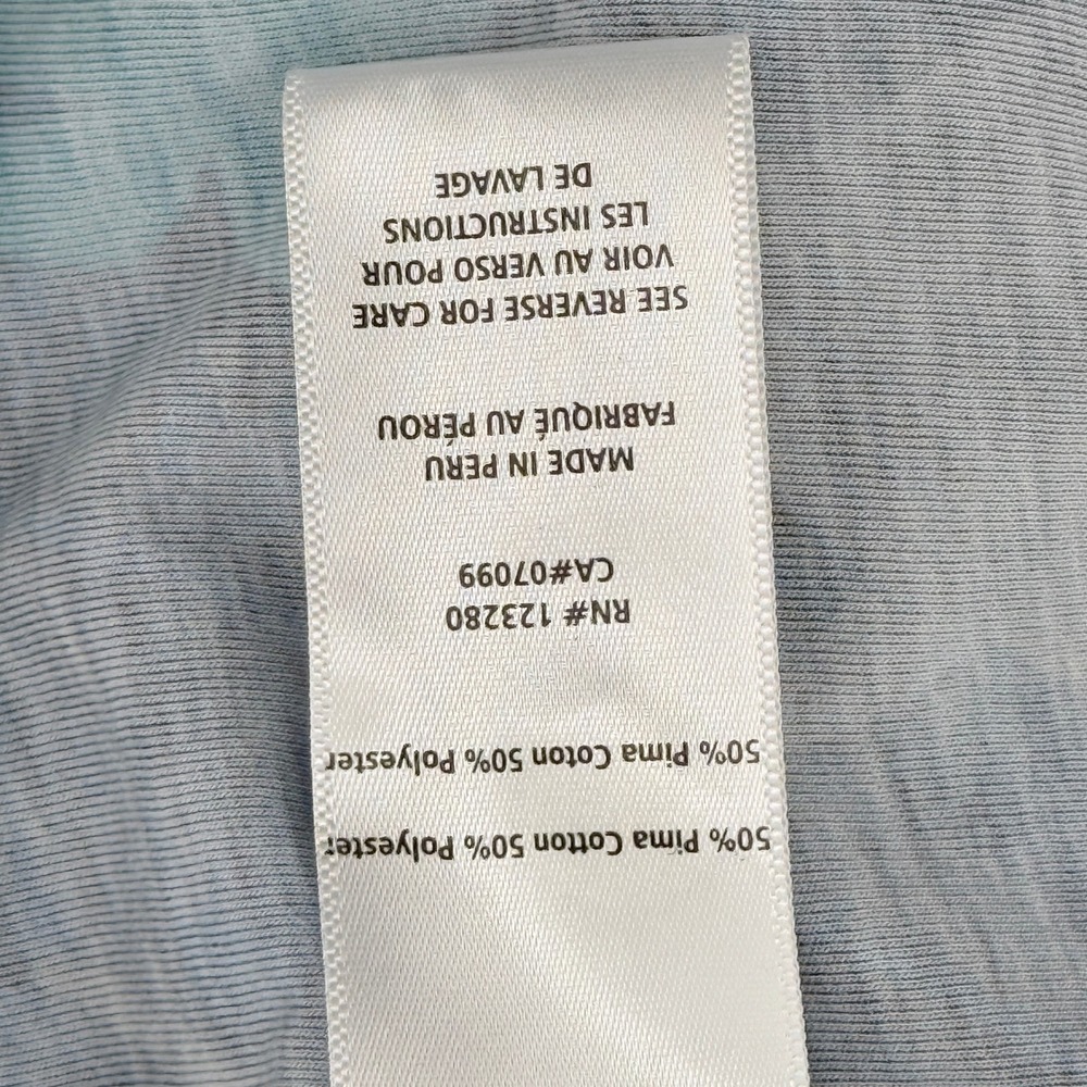 TravisMathew Polo Shirt Mens XL Grey Tropical Floral Palm Leaf Pima Cotton Blend - Picture 8 of 9